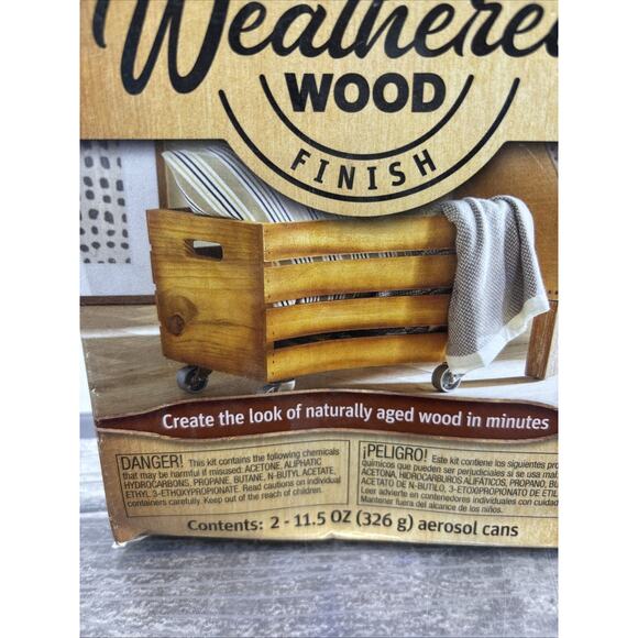 KRYLON VINTAGE FINISH Weathered Wood PAINT KIT, Distressing And Tint Spray {VV} - Picture 4 of 11